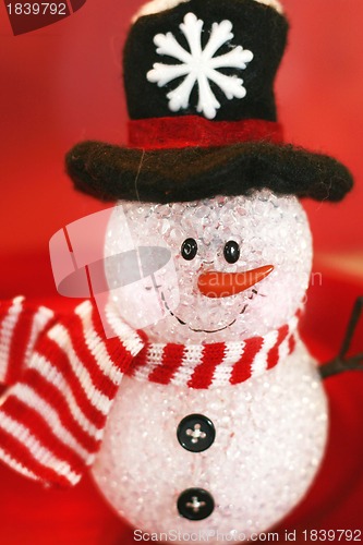 Image of Decoration snowman with black hat