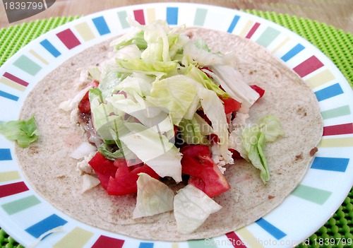 Image of Beef Burrito with lettuce