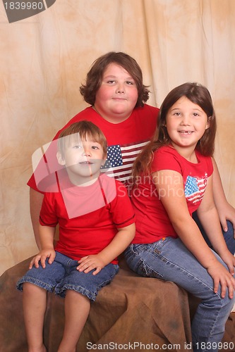 Image of Big brother, sister and baby brother