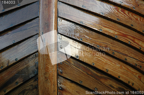 Image of wooden boat background