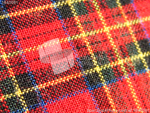 Image of Plaid Fabric Macro