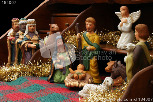 Image of Nativity with Secretary - side view