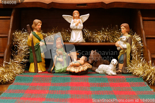 Image of Nativity with Secretary - front view