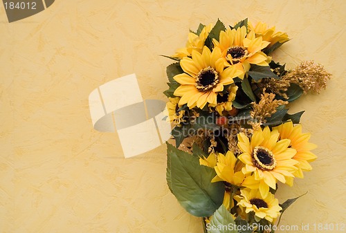 Image of Sunflowers w/ Space for Text