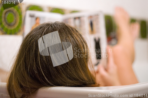 Image of Relaxing in the Tub