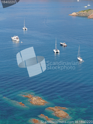 Image of Corsica in summer, coast south of Girolata.