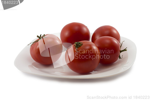 Image of tomatoes on a plate