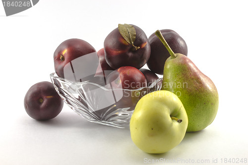 Image of Pear, apple and peach
