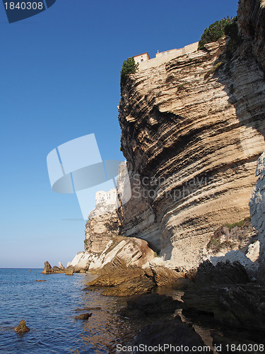Image of Bonifacio cliff, Corsica, France