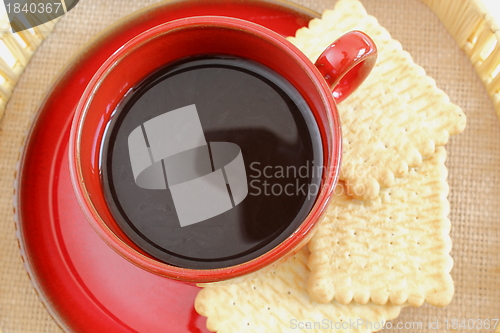 Image of coffee and biscuits
