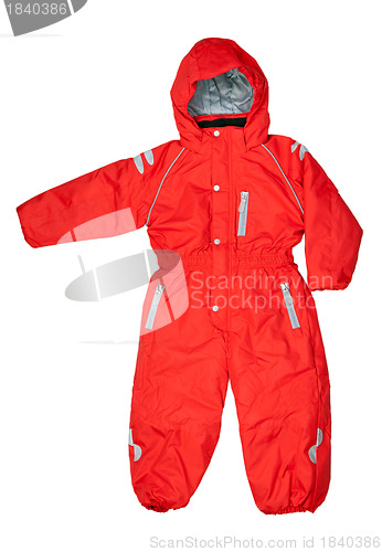 Image of Red Winter rompers