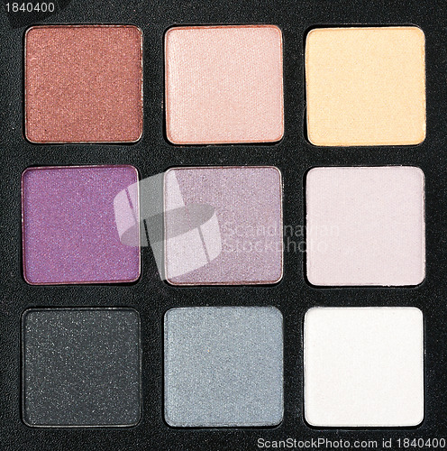 Image of set of colored powder