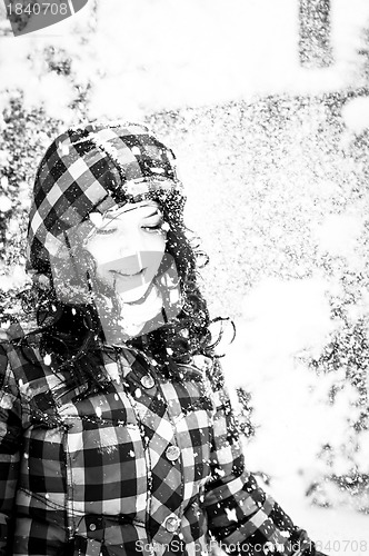 Image of girl in snow