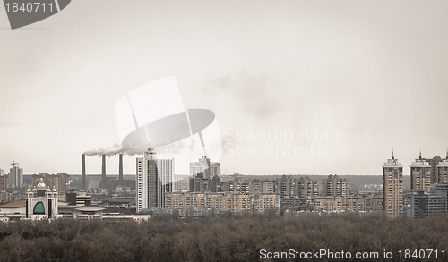 Image of Power plant in residential area