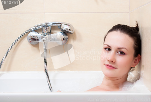 Image of Girl in bathroom
