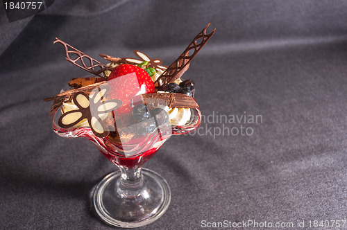 Image of Closeup of a delicious dessert