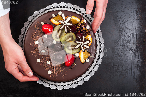 Image of Confectioner and his cake