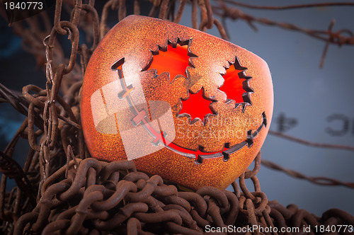 Image of Orange pumpkin on chains