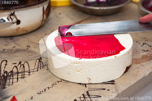 Image of Closeup of a delicious dessert