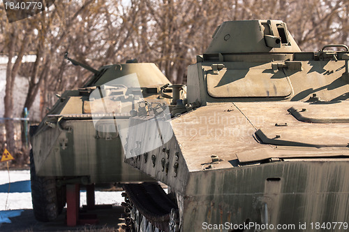 Image of Military vehicle in chernobyl