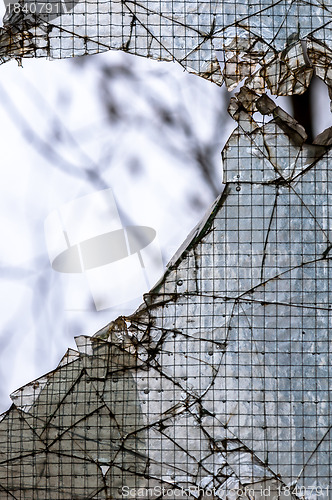 Image of broken glass background