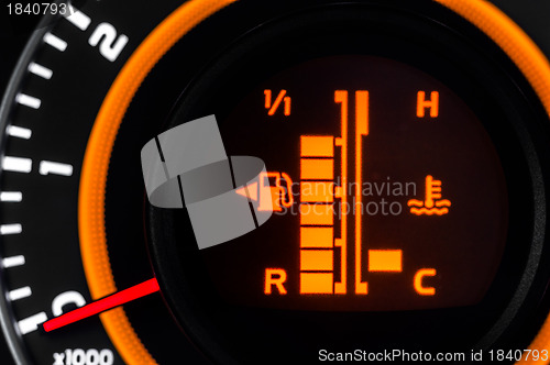 Image of Car speed meter closeup