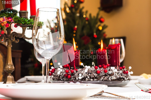 Image of Set up christmas table