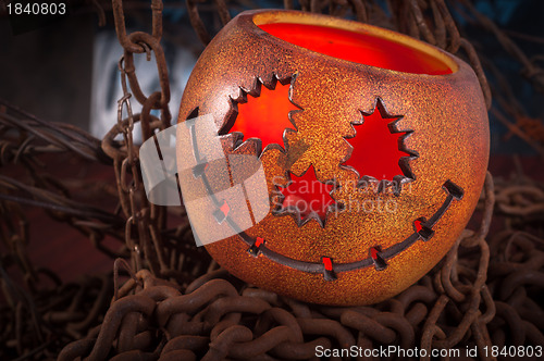 Image of Orange pumpkin on chains