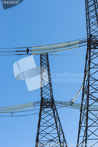 Image of Power lines against sky