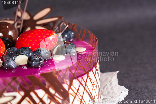 Image of Closeup of a delicious dessert