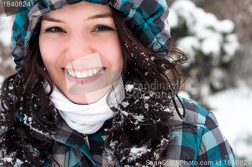 Image of girl in snow