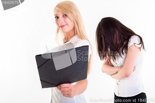 Image of Two young business woman