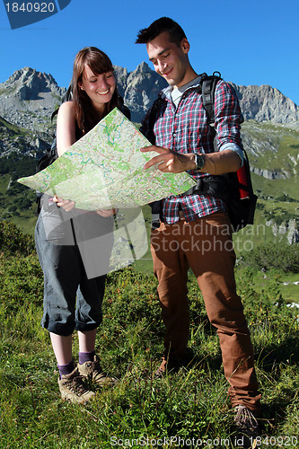 Image of Hikers in the mountains