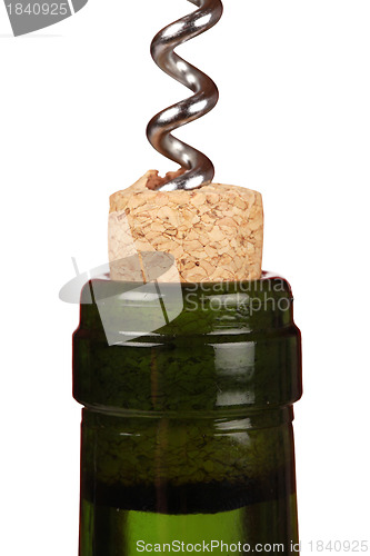 Image of Opening a wine bottle