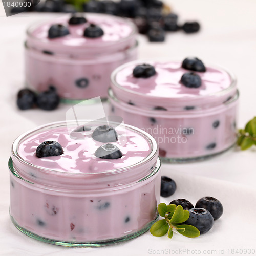 Image of Yogurt with blueberries