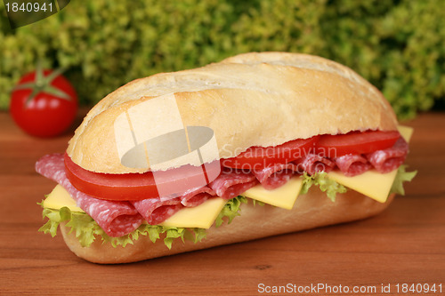 Image of Salami Sub Sandwich