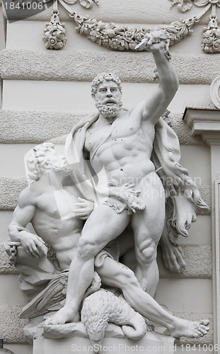 Image of Hercules statue at the Royal Palace Hofburg,Vienna, Austria