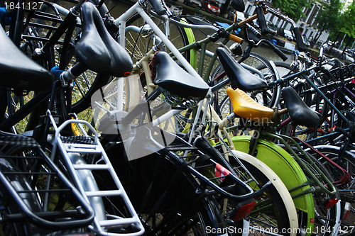Image of Parked Bikes