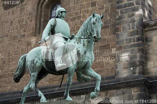 Image of Man on a Statue