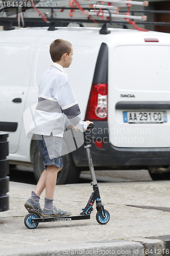 Image of Child with Bike