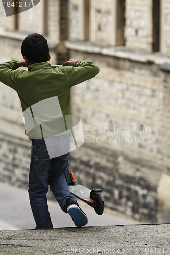 Image of Child with Bike