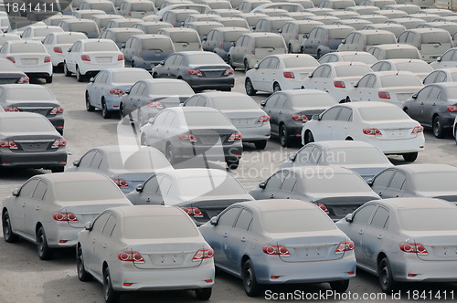 Image of Dusty Cars in the Port