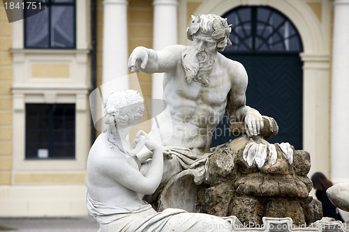 Image of Vienna - fountain in castle Schonbrunn