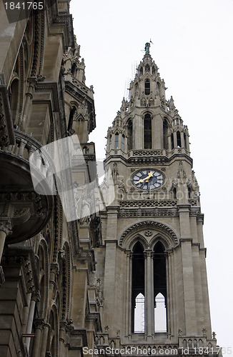 Image of Gothic tower of Vienna's city hall