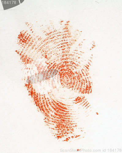 Image of Bloody fingerprint