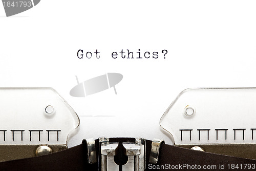Image of Typewriter Got Ethics