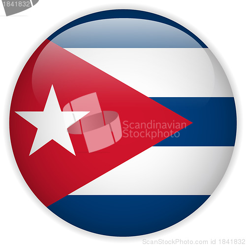 Image of Cuba Flag Glossy Button