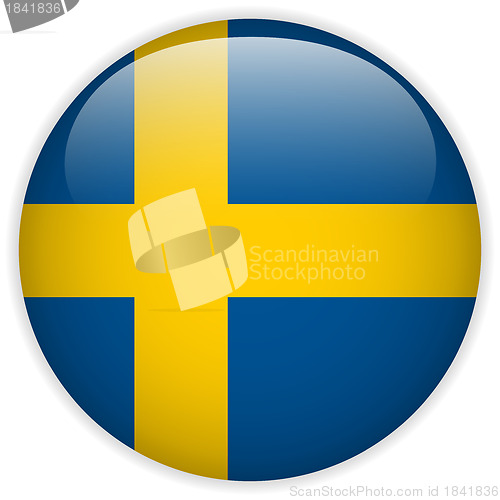 Image of Sweden Flag Glossy Button