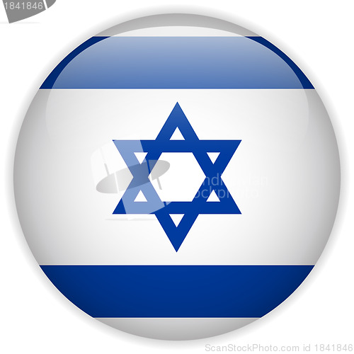 Image of Israel Flag Glossy Button