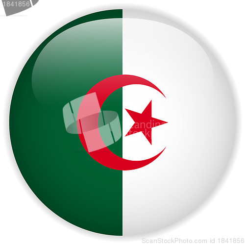 Image of Algeria Flag Glossy Button